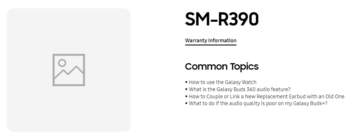 samsung galaxy fit 3 support page