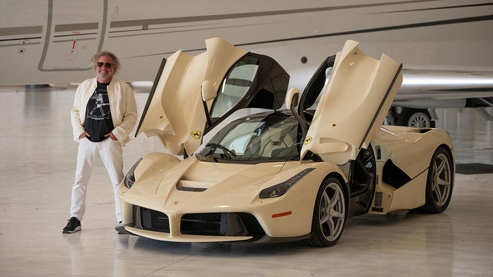 SAMMY HAGAR WITH ITS 2015 FERRARI LA FERRARI