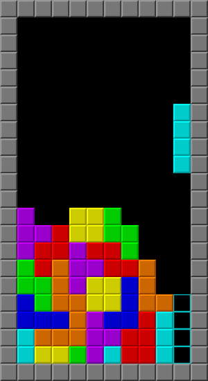 Typical Tetris Game