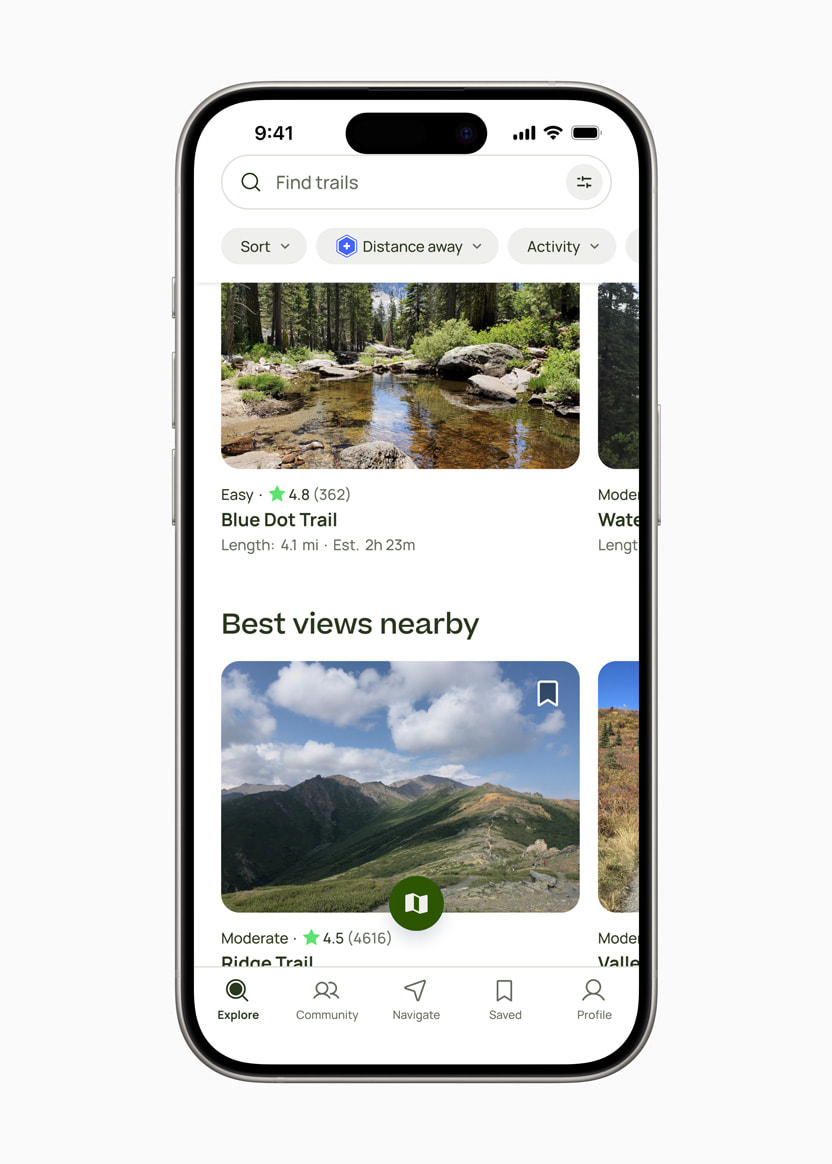 All Trails, best iphone app of the year 2023