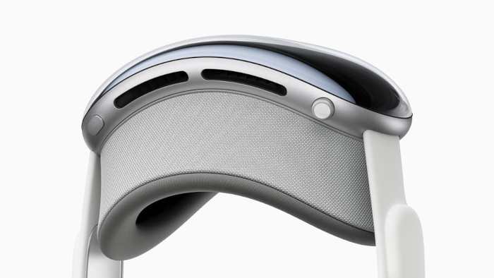apple vision pro headset side view