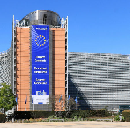 European Commission building in Bruxelles 